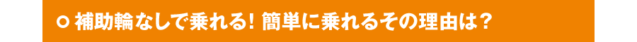 補助輪なしで乗れる「へんしんバイクS」!簡単に乗れるその理由は?